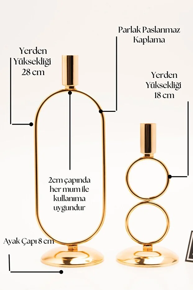 Orbital Grow İkili Şamdan Mumluk